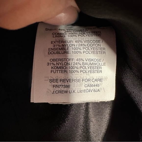 J. Crew | Black Lace Long Sleeve Ruffle Pleats Top Size 4 - Picture 6 of 8